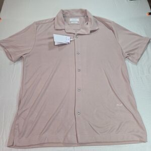 NWT Porter & Ash Men's Soft Pink Casual Button Down Shirt Luxury Essential. RRCP